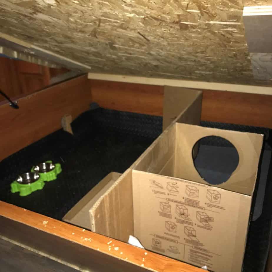 Cat litter box in my RV